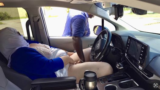 Big ass booty bbw ssbbw white girl milf in mini dress finger fucking in public and stranger car blowjob close up