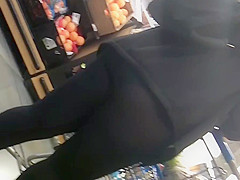 Candid random ass wedgie plus see thru spandex