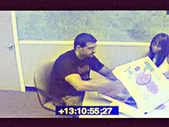 Cool xxx with brunette girl doing blowjob in the cafe