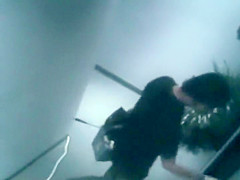 couple caught fucking in the hall