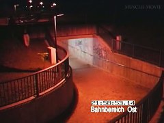 Couple fucking in front of a security camera caught on video