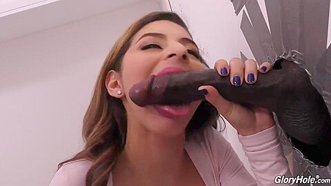 Gloryhole Cock Sucking, Sperm In Mouth, Spunk Swallow