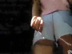 Going after her impeccable ass through the crowd