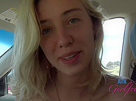Haley Is Driving You Crazy Masturbating In The Front Seat