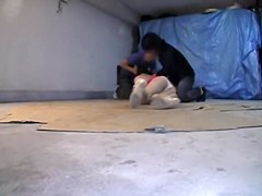 Japanese fuck movie with naughty bitch screwed by two cocks