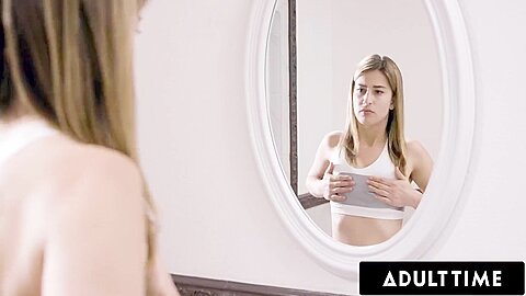 Lesbian Teen 18+ Watches Aidra Fox And Kristen Scott Lick Each Others Pussies