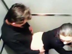 Nice babe with awesome body gets fucked in the elevator