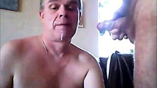 Older swedish cocksuckers treating an older man’s big cock