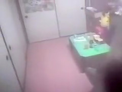 Peeping as a neighbor girl masturbates