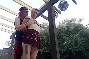 Poolside anal hooks and ass beatings with Brittany Jane