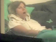 Stephanie alone at home