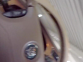 Stunning Blonde Bitch Fucked On The Car !!