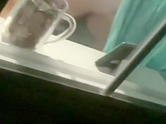 teen 18+ girl spied while removing a thong