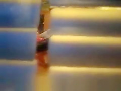 Tennant through blinds