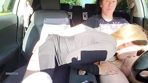 We Were Getting Home But I Couldnt Resist To Stop On The Closest Parking And Suck His Cock And Swallow Cum 17 Min