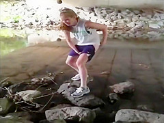 Wild girls pissing in crazy places
