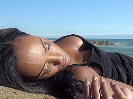 Stranded, Thankful & Horny: Dark Babe Swallows Big Cock – PornWorld